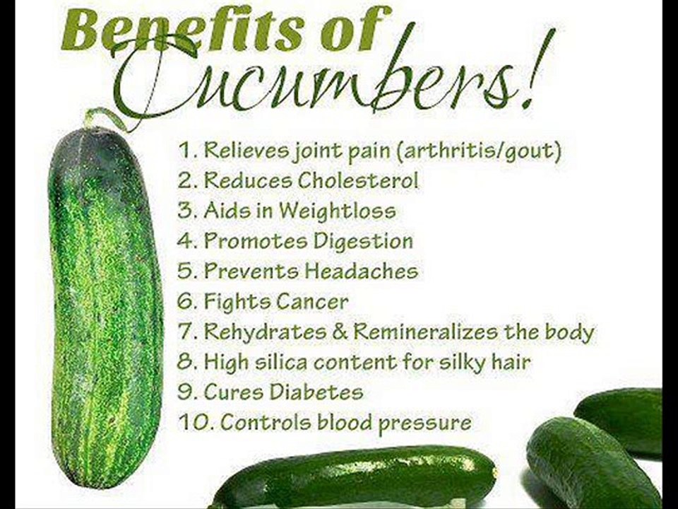 benefits of healthy cucumber's