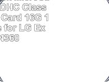 16GB SanDisk MicroSD HC MicroSDHC Class 10 Memory Card 16G 16 Gigabyte for LG Exalt