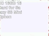 Professional Kingston MicroSDHC 16GB 16 Gigabyte Card for Samsung Galaxy S3 Mini