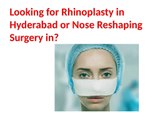 Rhinoplasty Surgery in Hyderabad | Rhinoplasty Centre Hyderabad