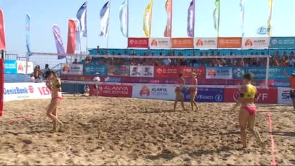 Alanya'da Kadınlar Plaj Voleybolu Avrupa Şampiyonası