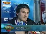 20η ΑΕΛ-ΑΕΚ 1-0 2007-08 Ηλίας Κώτσιος δηλώσεις  TRT Super sport
