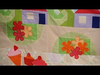 Municipal Gardens Row for Jennie's Stripy Stripey Story Quilt (taster video)