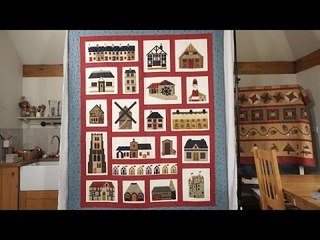 Vintage village Quilt by Daisy and Rhodes