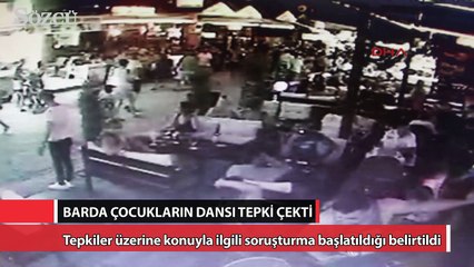 Barda çocukların dansı tepki çekti