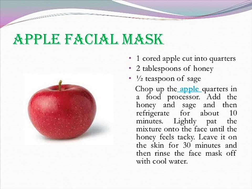 apple facial mask fruits-beauty-tips