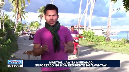 Télécharger la video: Martial Law sa Mindanao, suportado ng mga residente ng Tawi-Tawi