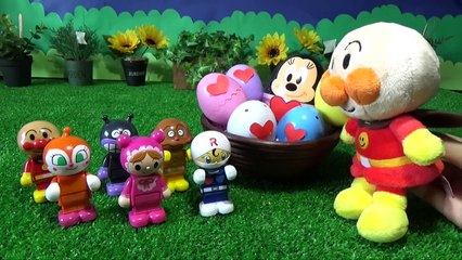 アンパンマン おもちゃアニメ❤︎ラブラブたまごから誰が出てくるかな？ サプライズエッグ Toy Kids トイキッズ animation anpanman Anpanman Surprise Eggs