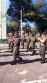 Banda do Exército tocando hino do flamengo