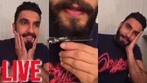 Ranveer Singh CUTS Off His BEARD LIVE On Instagram