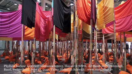 Phyllida Barlow: Untitled: 100banners2015