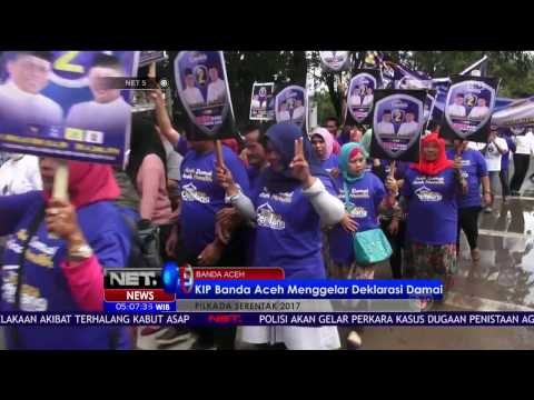 2 Pasangan Calon Walikota-Wakil Walikota Banda Aceh Ikuti Deklarasi Damai - NET5