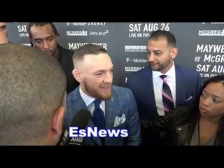 Drake Arrives To presser In Toronto All Smiles When He Sees Conor McGregor EsNews Boxing