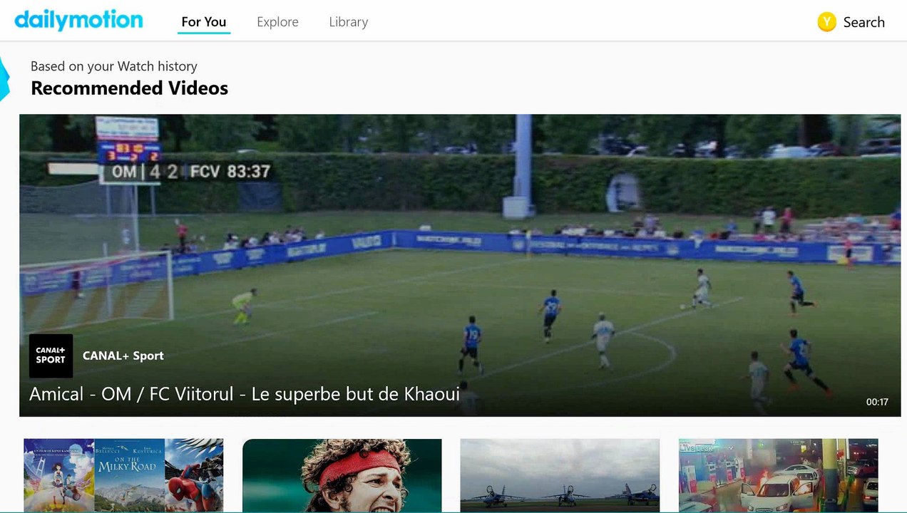 Dailymotion Xbox One Application
