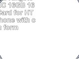 Professional Kingston MicroSDHC 16GB 16 Gigabyte Card for HTC Amaze Phone with custom