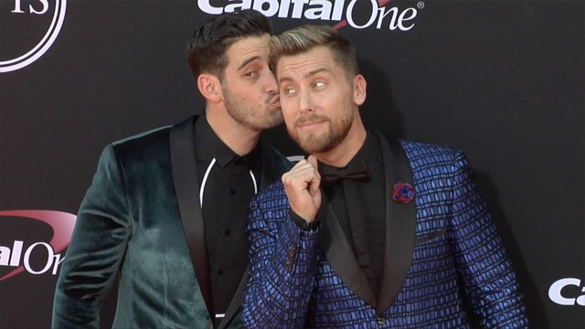 Lance Bass and Michael Turchin 2017 ESPYs Red Carpet