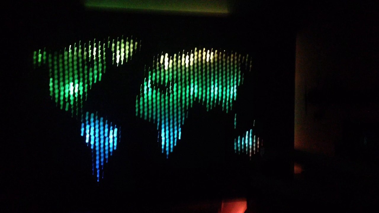 Arduion Neopixel World Map