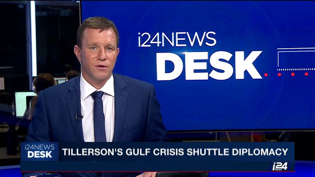 i24NEWS DESK | Tillerson's Gulf crisis shuttle diplomacy | Thursday, July 13th 2017