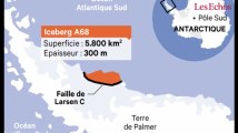 Un gigantesque iceberg se détache de l'Antarctique