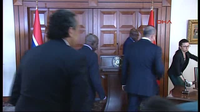 Dışişleri Bakanı Çavuşoğlu ve Gambiya Dışişleri Bakanı Ile Ortak Basın Toplantısında Konuştu -1