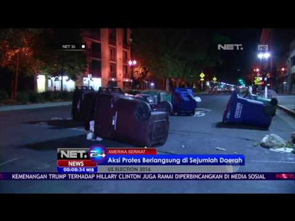 Kemenangan Donald Trump Diwarnai Aksi Protes Warga Amerika - NET24