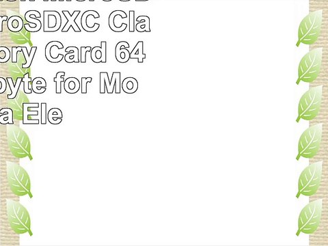 64GB SanDisk MicroSD HC XC MicroSDXC Class 10 Memory Card 64G 64 Gigabyte for Motorola