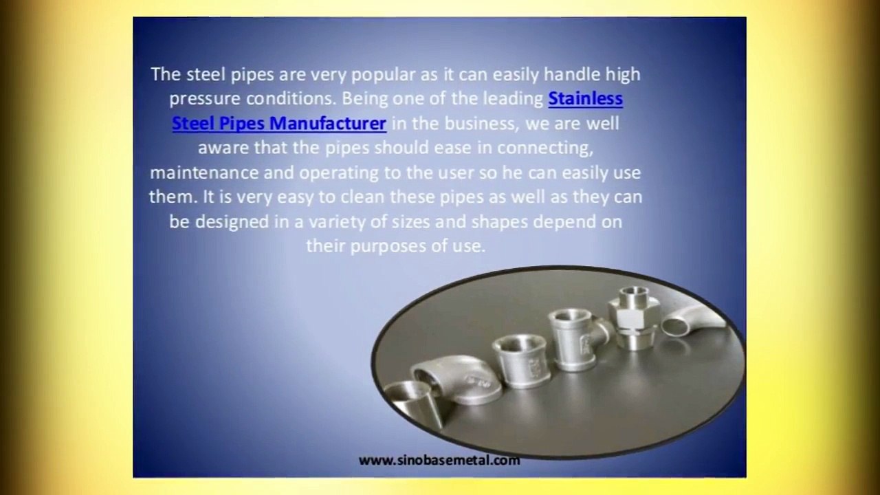 What types of stainless steel pipes are available