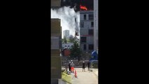 Operador de grua salva a vida a trabalhador num prédio em chamas