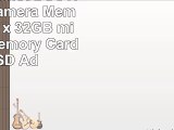 Sony Cybershot DSCTF1 Digital Camera Memory Card 2 x 32GB microSDHC Memory Card with SD