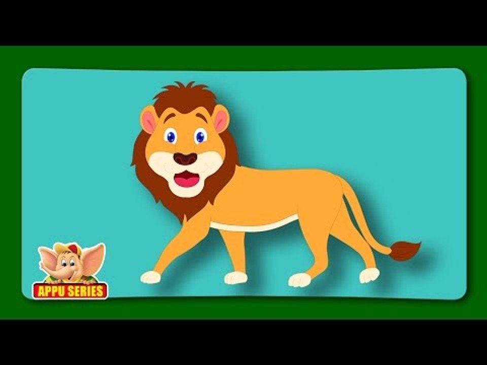 Sinha (Lion) - Animal Rhymes in Marathi