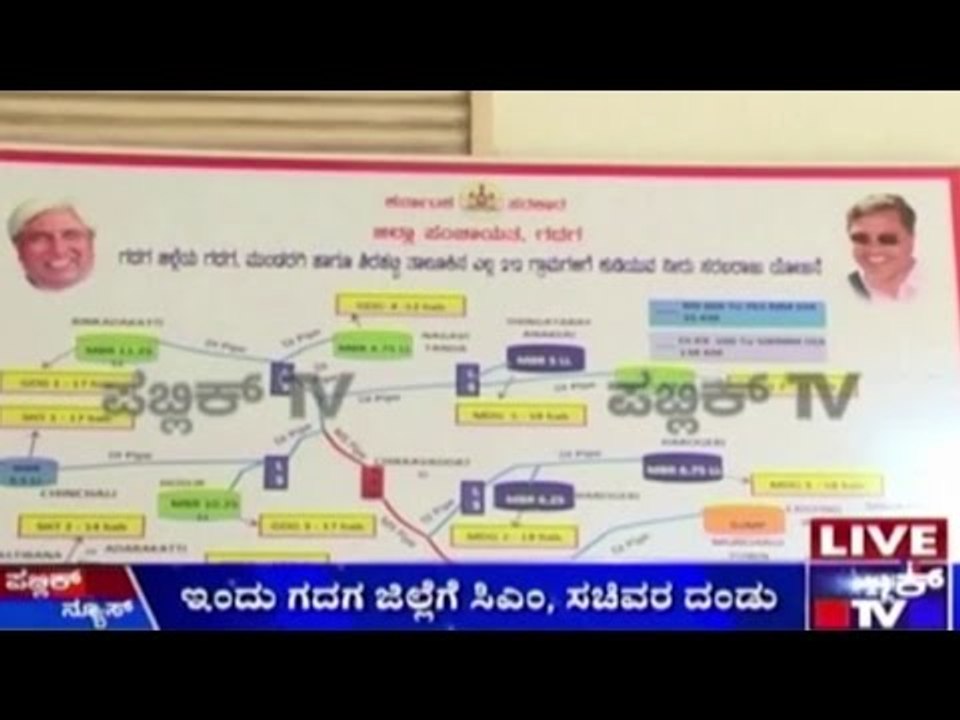 CM Siddaramaiah Addresses Drinking Water Crisis In Gadag