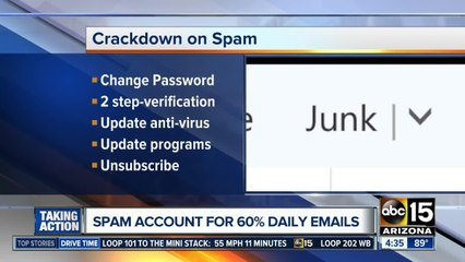 Crackdown on spam