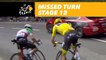 Froome et Aru manquent un virage / missed a turn - Étape 12 / Stage 12 - Tour de France 2017