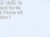 Professional Kingston MicroSDHC 16GB 16 Gigabyte Card for Samsung T499 Phone with custom