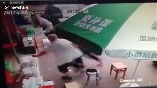 Pedestrians narrowly avoid being hit by car