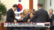 South Korean president appoints defense, science, gender equality ministers