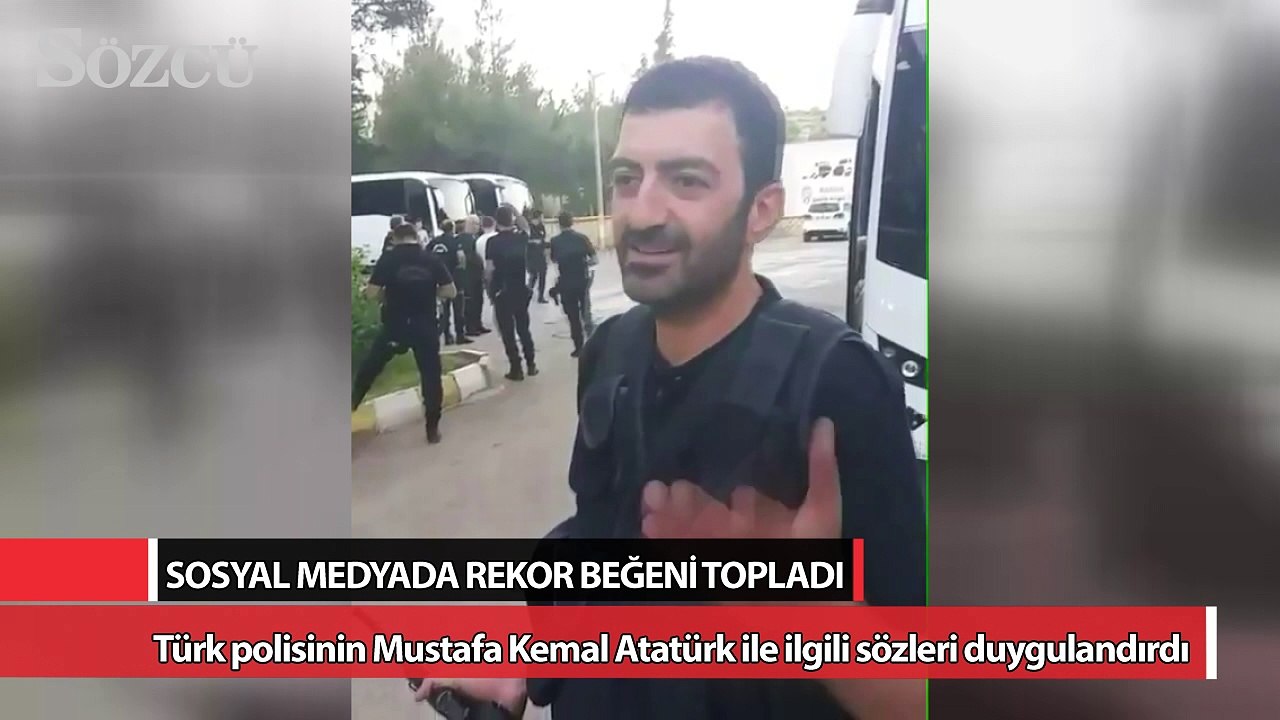 Beşiktaşlı çevik kuvvet polisi: "Yaşa Mustafa Kemal Paşa Yaşa"