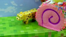 Barbie Mini Doll Vet Plays With Minecraft Animal Toys Series #2 Animal Mobs Game Pack Cook