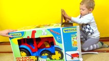 Rouleau jouet jouets déballage et jouets test Tracteur grand pied dentraînement de montage de décompression