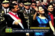 Reacciones en el Congreso luego que Humala se declarara perseguido político