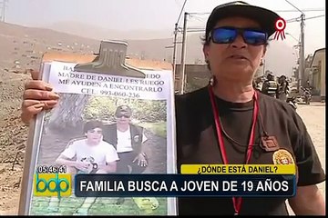 Familiares busca a joven desaparecido en Chaclacayo
