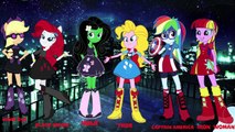 My Little Pony Equestria Girls Transform Into Superheroes Villains | Coloring Book Videos