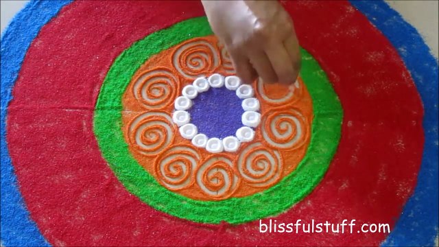 Easy rangoli design for diwali / Creative rangoli design Poonam Borkar Rangoli Designs