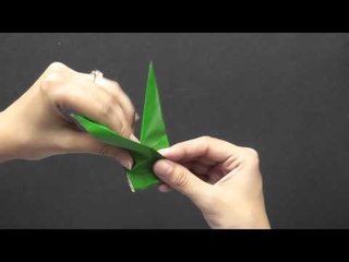 Origami in Gujarati - How to make a Leaf