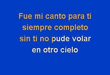 Napoleon - Lo Que No Fue No Sera (Karaoke)