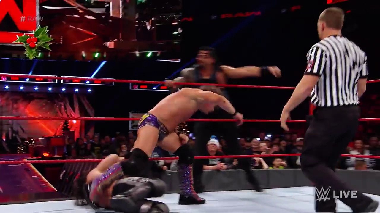 Roman Reigns & Seth Rollins vs. Kevin Owens & Chris Jericho- Raw, Dec. 19, 2016