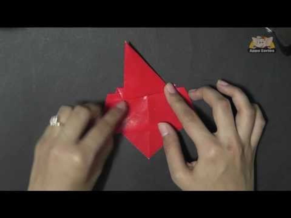 Origami in Marathi - Let's make a Santa Face