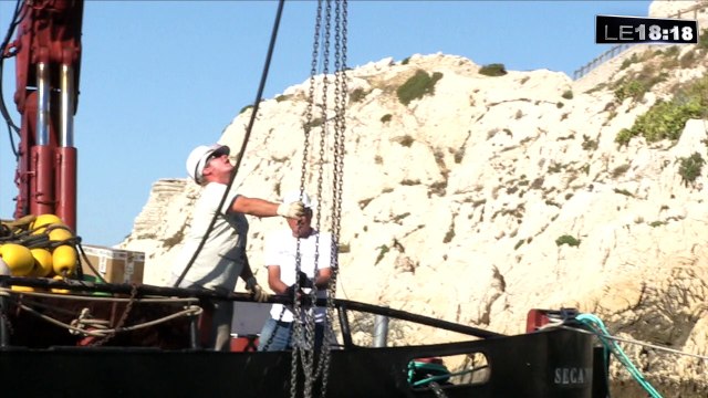 Opération de haut vol sur les câbles sous-marins qui relient le Frioul à la terre