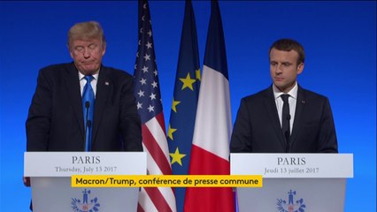 Conférence de presse commune Trump/Macron