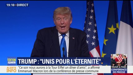 "Vous avez maintenant un grand leader", dit Trump à propos de Macron